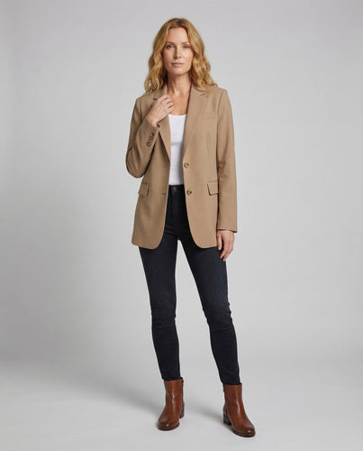 Damen Oversize Blazer Lang