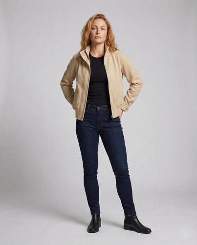 Damen Fleecejacke Stehkragen