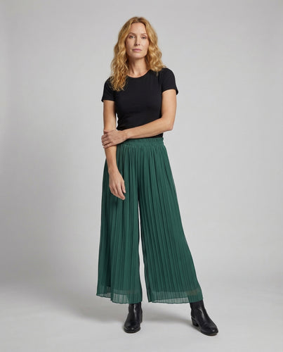 Damen Weite Hose Plissee