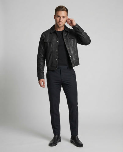 Herren Jeans Weit Used