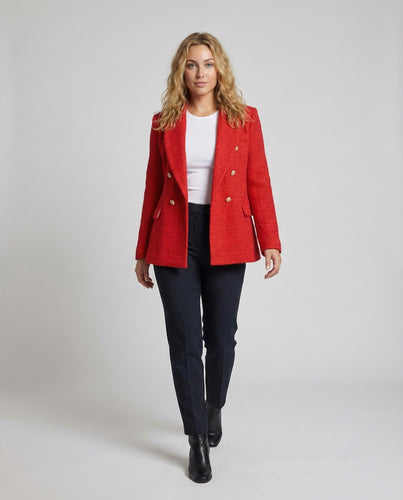 Damen Wollmix Blazer Zweireihig