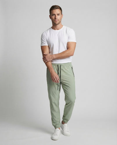 Herren Jogginghose Tapered Reißverschluss