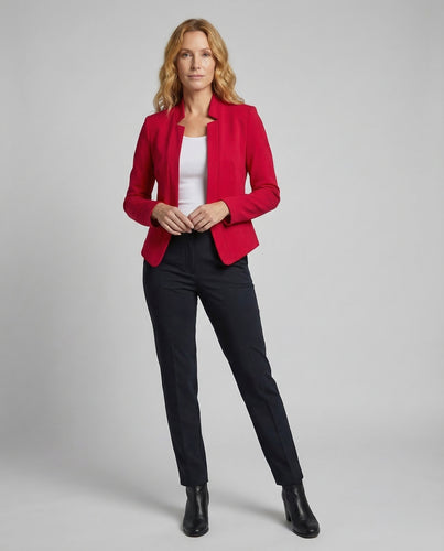 Damen Blazer Stehkragen Tailliert
