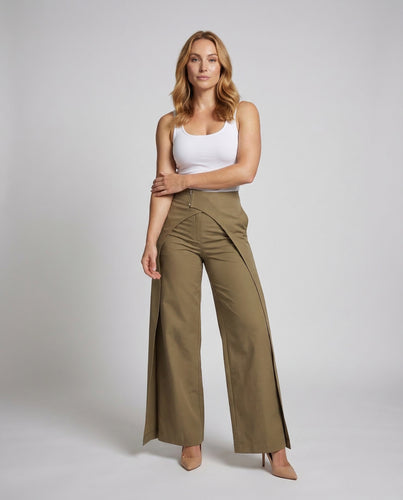 Damen Palazzo Hose Wickel