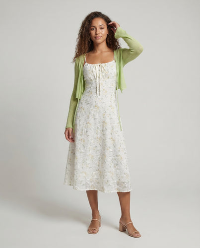 Damen Trägerkleid Floral Gerafft