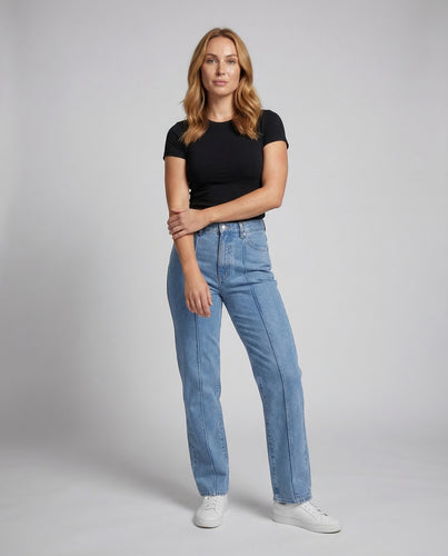 Unisex Baggy Jeans Stern Mond