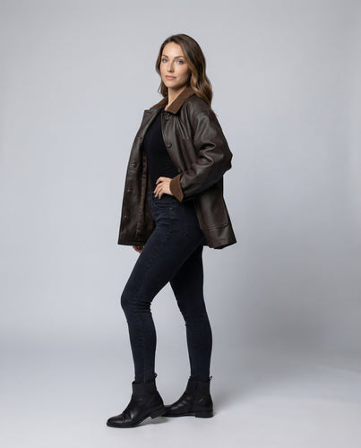 Damen Übergangsjacke Cordkragen