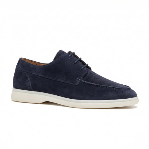 Herren Luxe Leather Schnürloafers mit Gummisohle & Komfort | EB