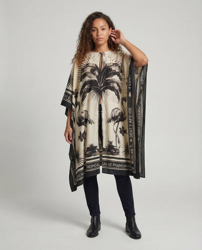 Damen Kaftan Maxikleid Print