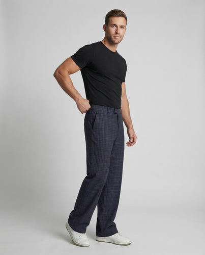 Herren Karohose Weit