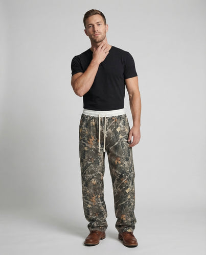 Unisex Camouflage Hose Weit