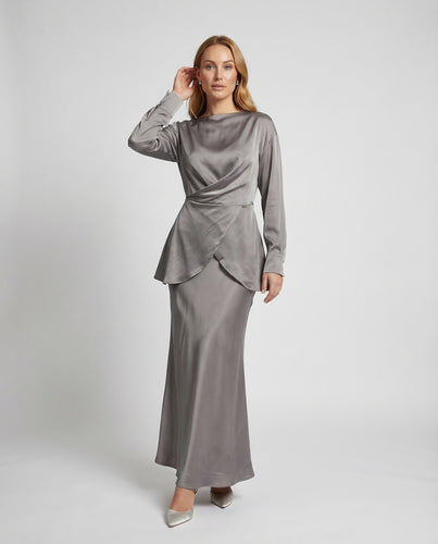 Damen Satin Set Elegant