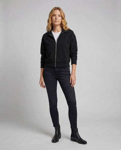 Damen Sweatjacke Oversize Zip