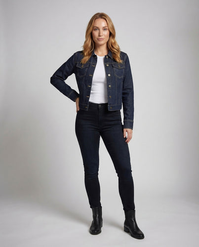 Damen Denimjacke Tailliert