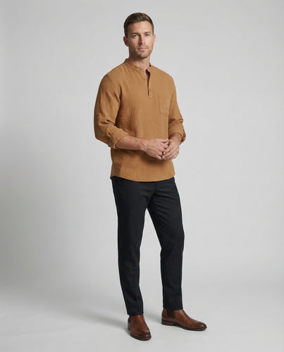 Herren Langarmshirt Baumwolle