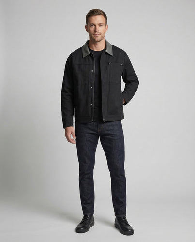 Herren Blouson Urban Lederkragen