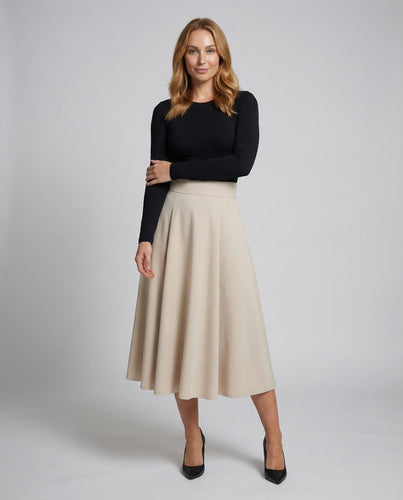 Damen Maxirock A Linie Elegant