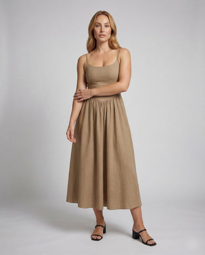 Damen Jerseykleid Spaghettiträger