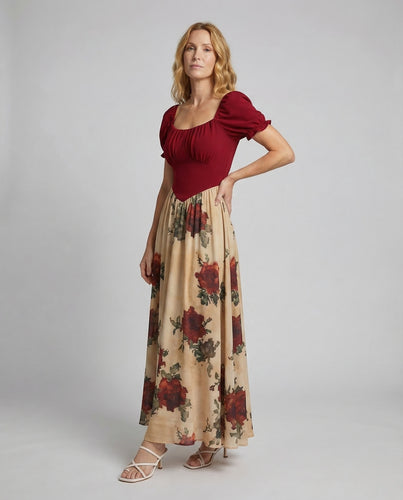 Damen Maxikleid Empire