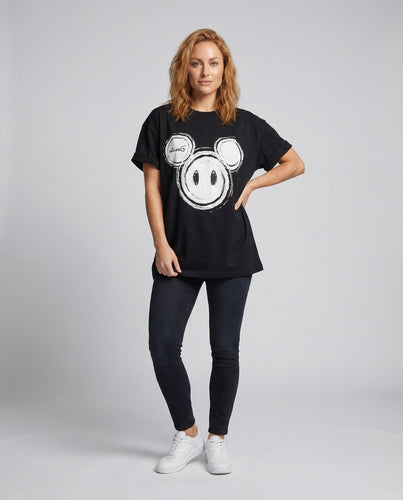 Damen Tunika Baumwolle Print
