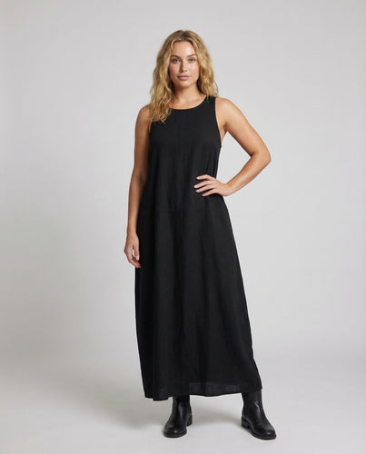 Damen Maxikleid A Linie Ärmellos