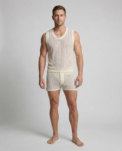 Herren Strick Set Sommer
