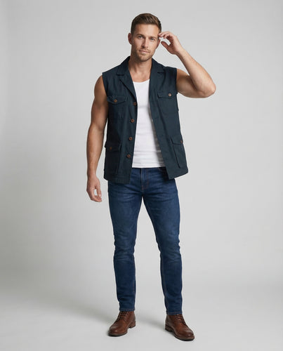 Herren Feldweste Taschen