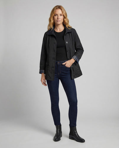 Damen Leichte Übergangsjacke Karofutter