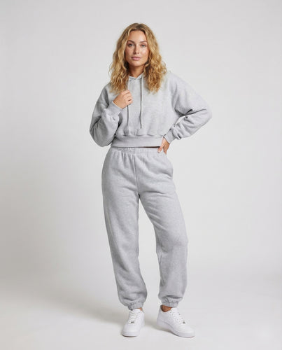 Damen Oversize-Kapuzen-Loungewearset Jogginghose