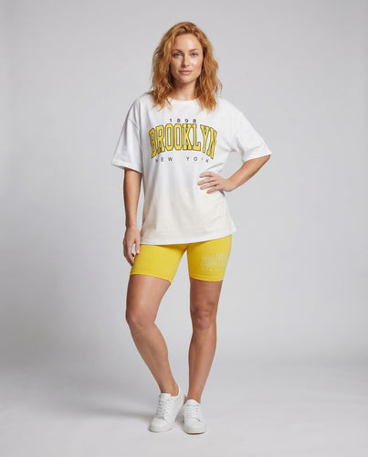 Damen Sportliches Print-Set Radler-Shorts