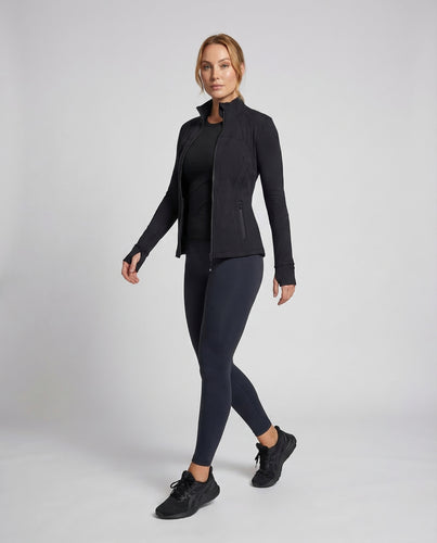Damen Yoga-Funktionsjacke Daumenlöcher