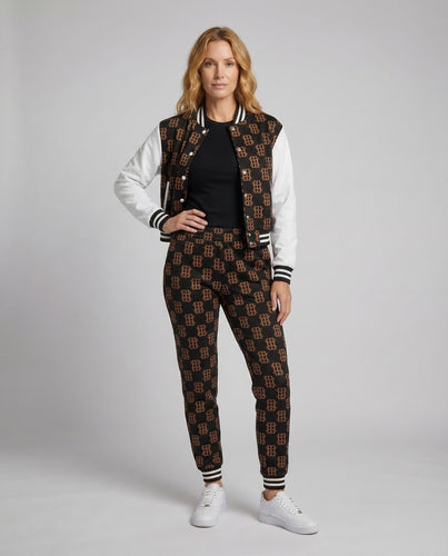 Damen Monogramm-Joggingset Bomberjacke