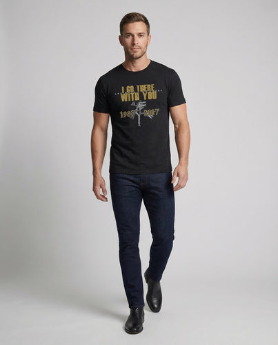 Unisex Statement-T-Shirt Typografie-Print