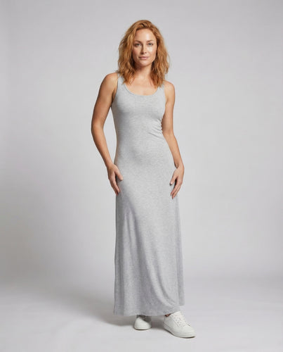 Damen Ärmelloses Maxikleid Tellerrock