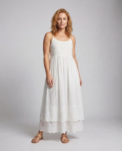 Damen Boho-Maxikleid Spaghettiträgern