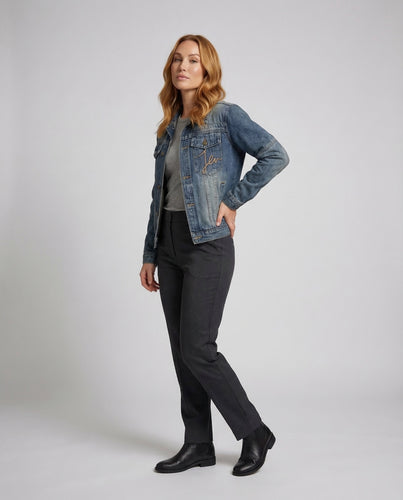 Damen Denim-Blousonjacke Vintage-Look