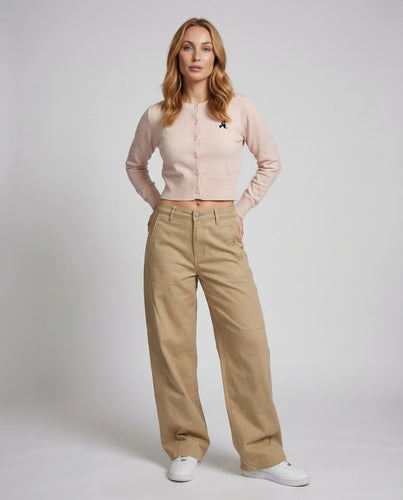 Damen Weite Workwear-Hose Baumwolltwill