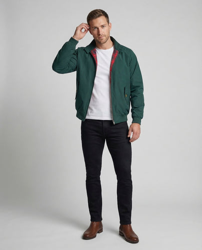 Herren Retro-Blousonjacke Pattentaschen