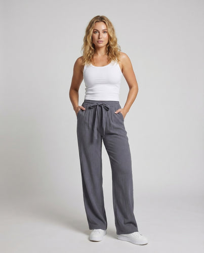 Damen Viskose-Mix-Hose Kordelzug