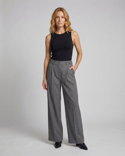 Damen Drape-Hose Überlappender Bund