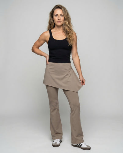 Damen Thermo-Hose Integrierter Minirock