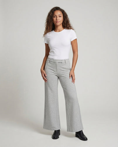 Damen Crop-Duo High-Waist-Schlaghose
