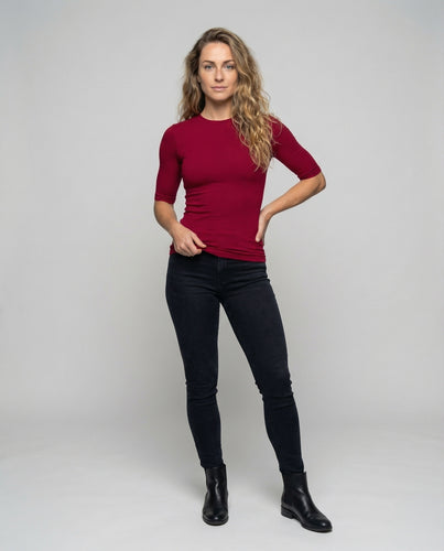 Damen Nahtloses Shirt Ellenbogenärmel