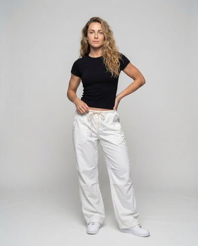 Damen Nylon-Haremshose Tiefer Schritt
