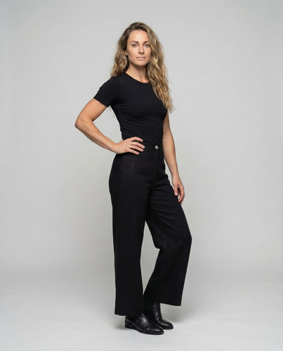 Damen Marlene-Hose Hohe Taille