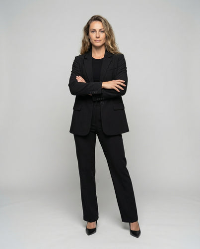 Damen Oversize-Anzugset Kastiger Longblazer