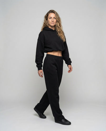 Damen Sweat-Hoodie und Jogginghose Loungewear-Set.