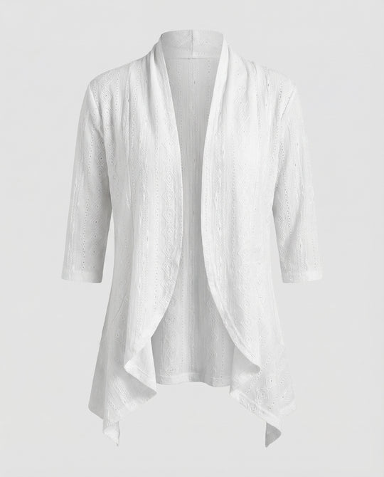 Damen leichte Lochstickerei-Tunikajacke.