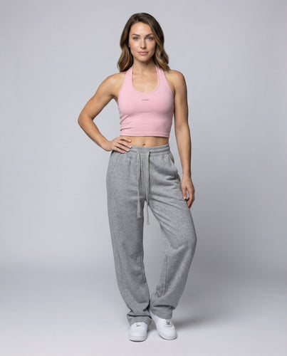 Damen Oversize Thermo Jogginghose mit Fleece-Innenfutter & Elastischem Bund | EB