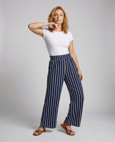 Damen sportliche Loungehose mit Kontraststreifen